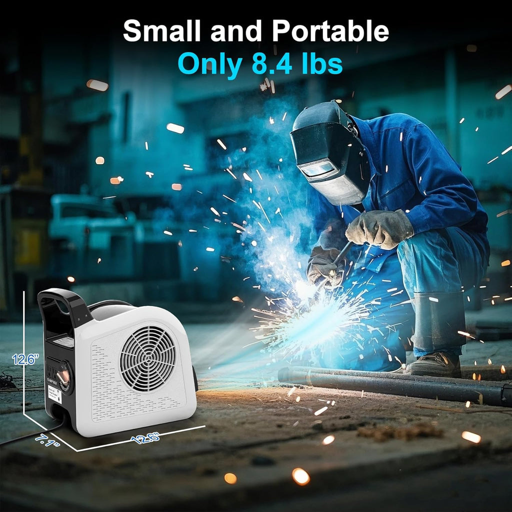 Air Mover Blower Fan - Floor Fan for Cooling,Drying and Exhausting at Home,Job Site,Garage,Shop, 3 Speeds Portable Utility Fan, 2 AC Outlets and Circuit Breaker with Reset
